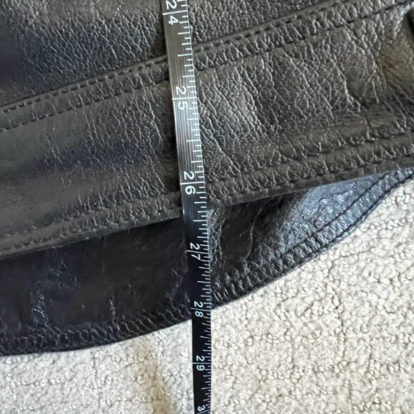 River Road Men’s Caliber Lined Motorcycle Jacket Sz 42 Black Leather Elbow Pad - Picture 9 of 13